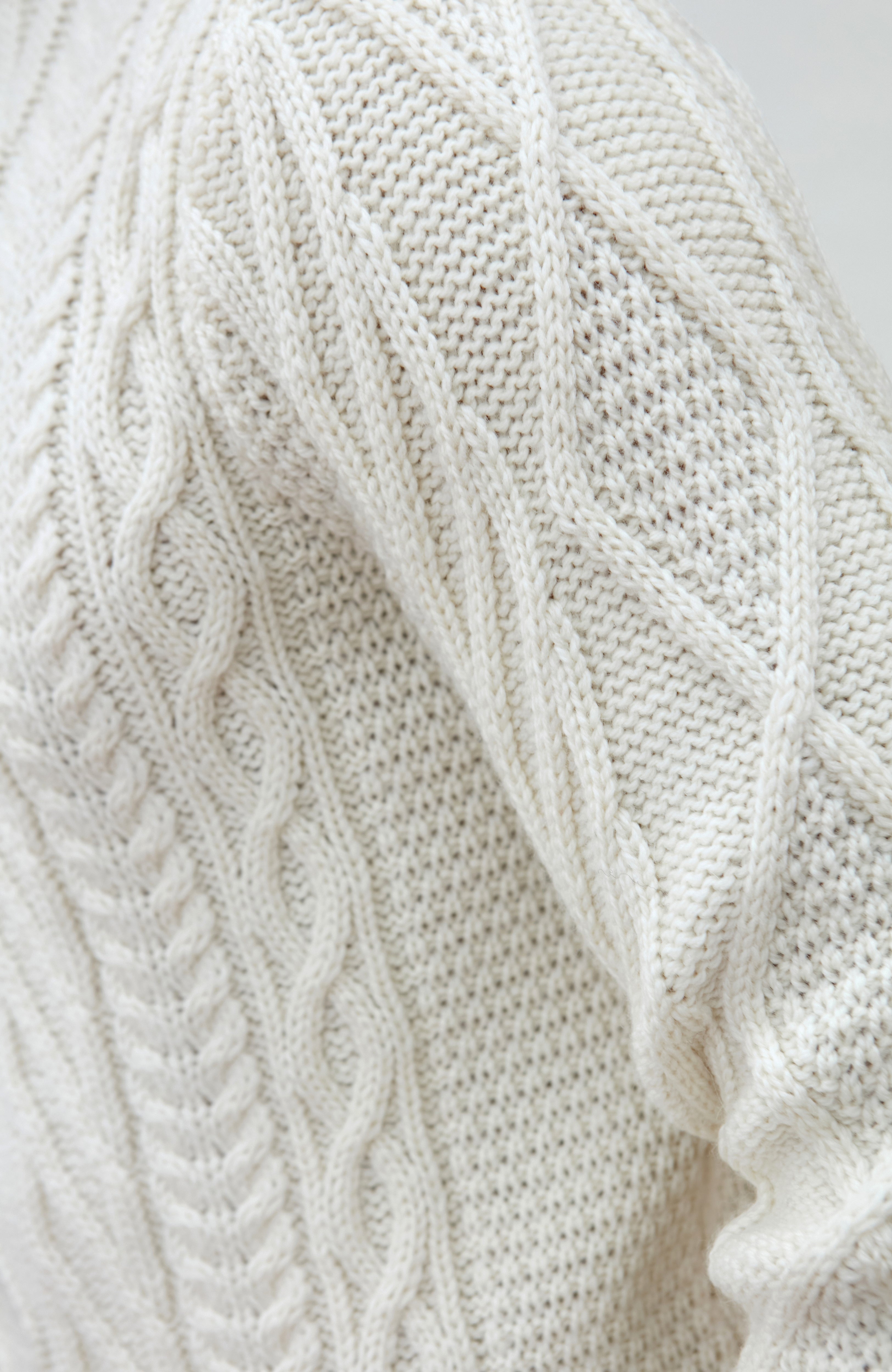 Mens Chunky Merino Wool Cable Jumper