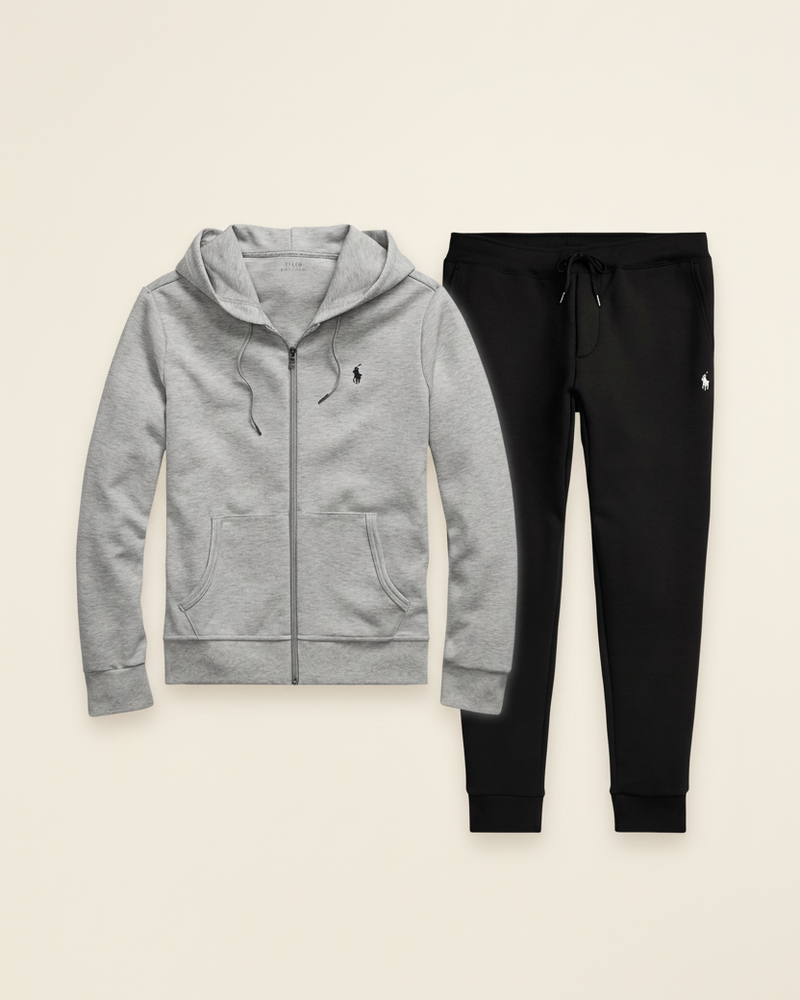 Zip Hoodie Set Essential Comfort