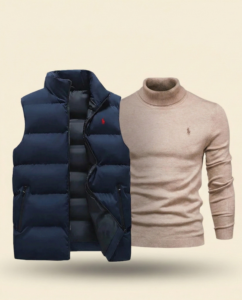 RL Estate Quilted Vest & Pullover Set (CLEARANCE)