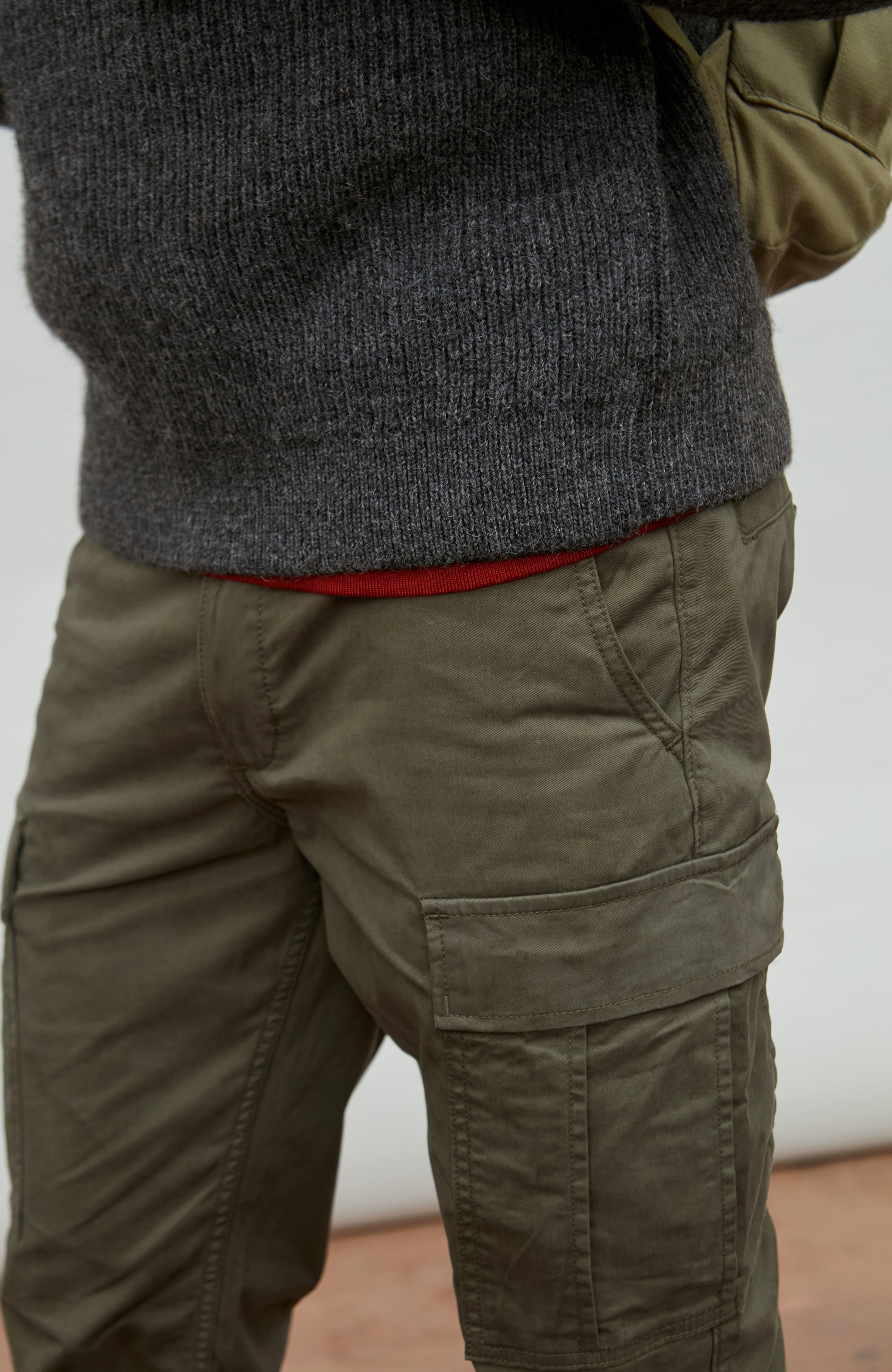Mens Sheepsoft British Wool Fisherman Rib Knit Jumper