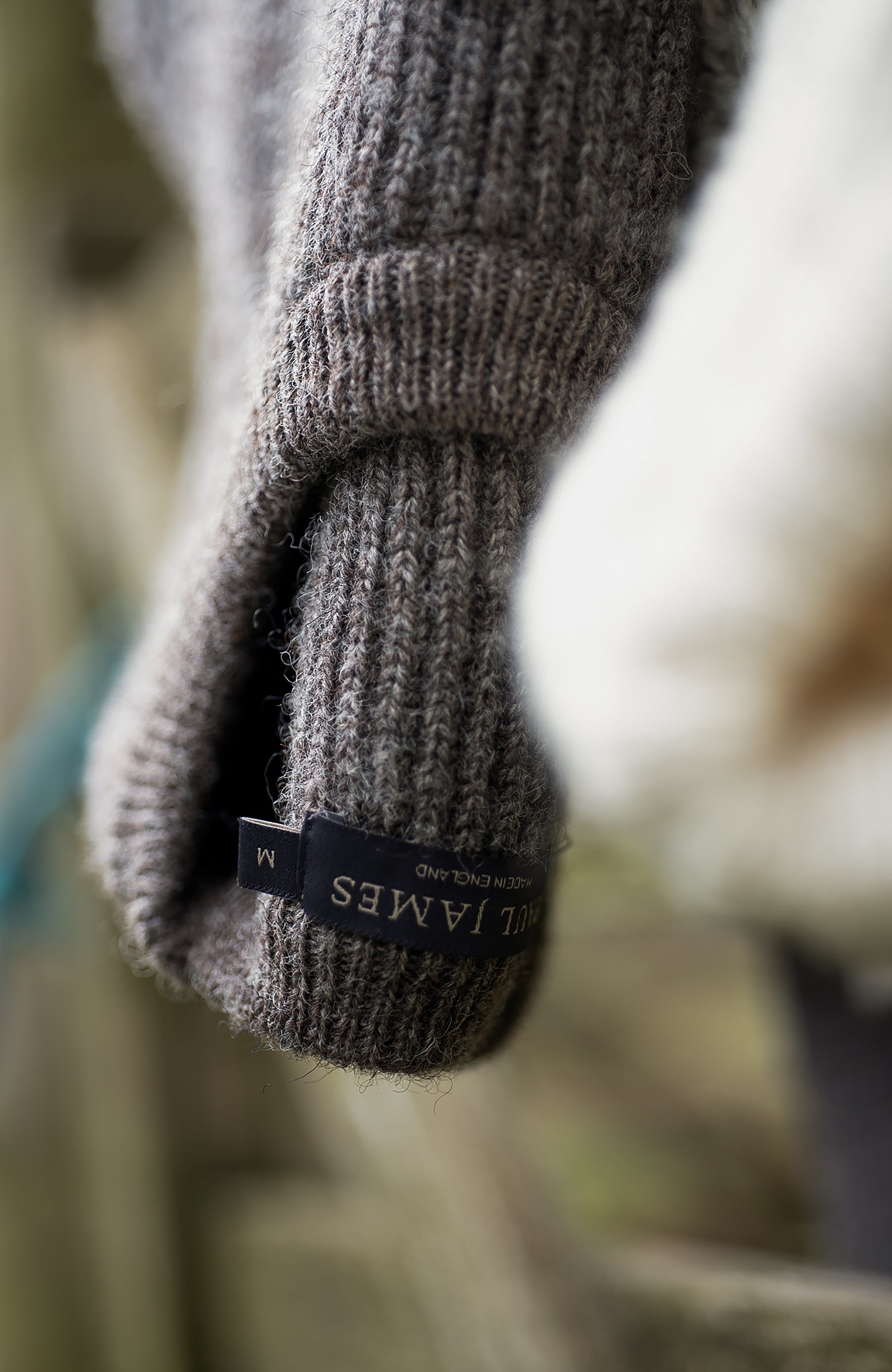 Mens Sheepsoft British Wool Fisherman Rib Knit Jumper