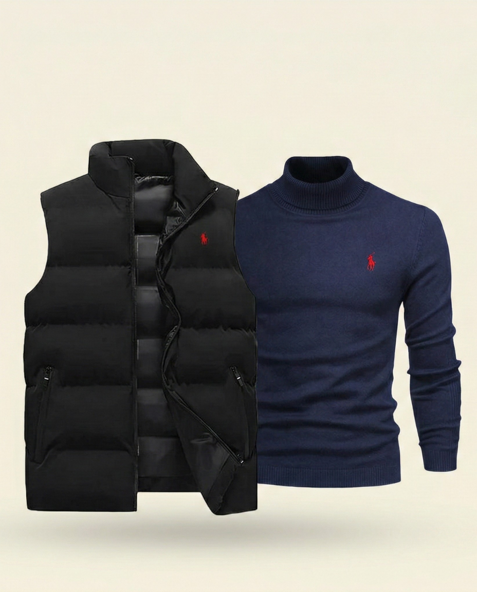 RL Estate Quilted Vest & Pullover Set (CLEARANCE)