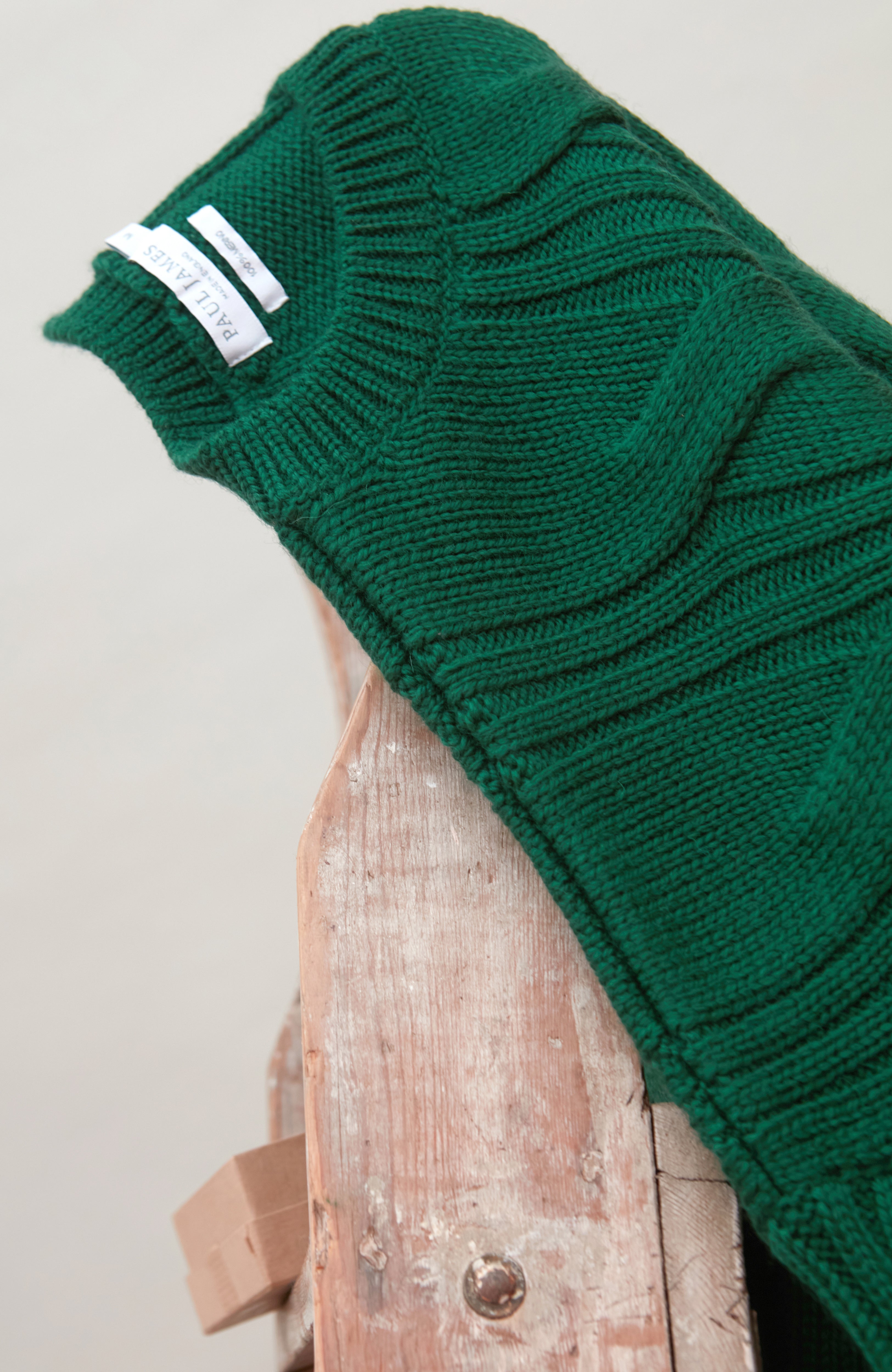 Womens Chunky Merino Wool Cable Jumper