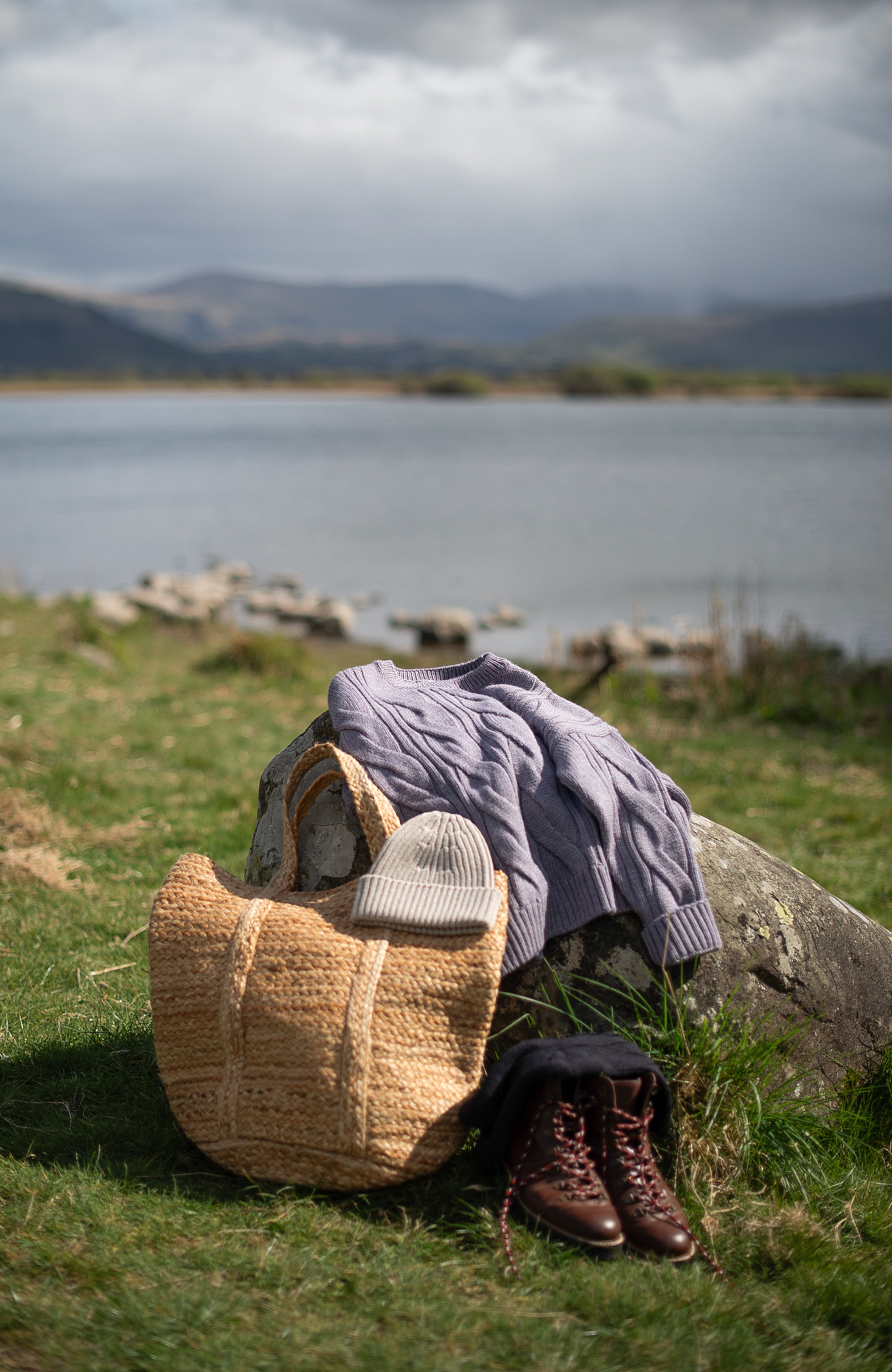 Womens Chunky Merino Wool Cable Jumper