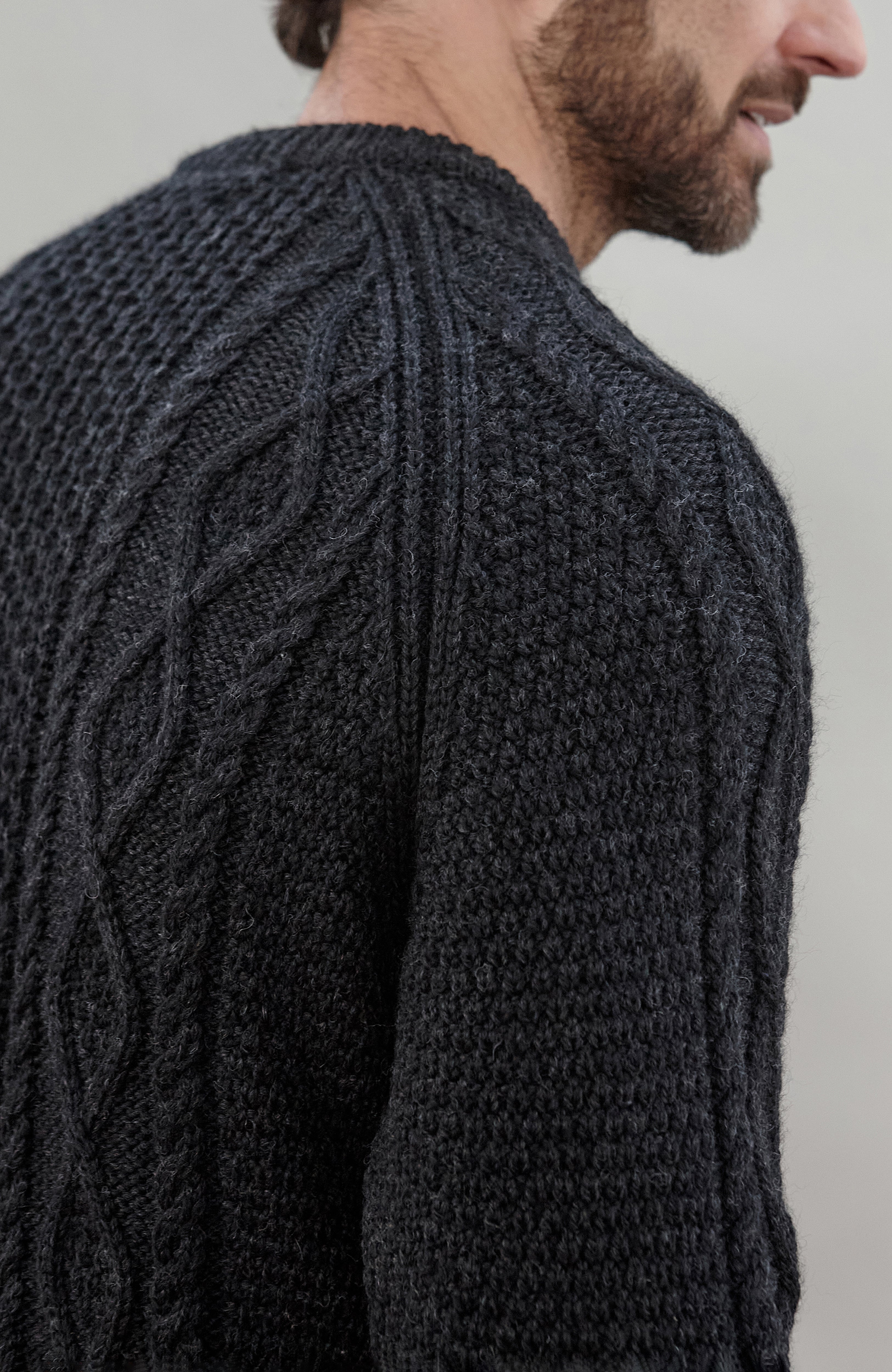 Mens Chunky Merino Wool Fisherman's Jumper