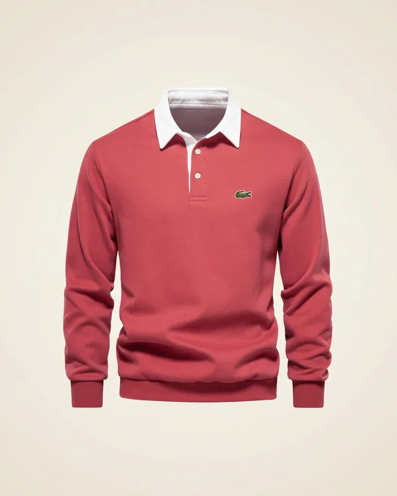 LC Refined Long-Sleeve Polo Fleece