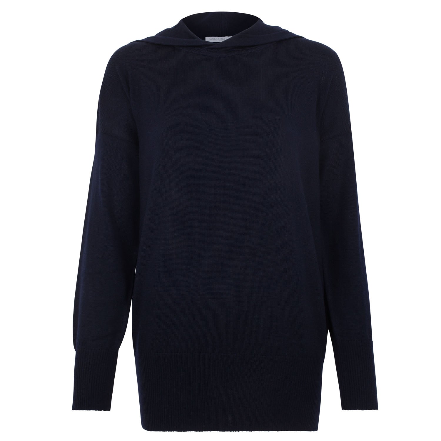 Womens Pure Extra Fine Merino Relaxed Fit Hooded Jumper