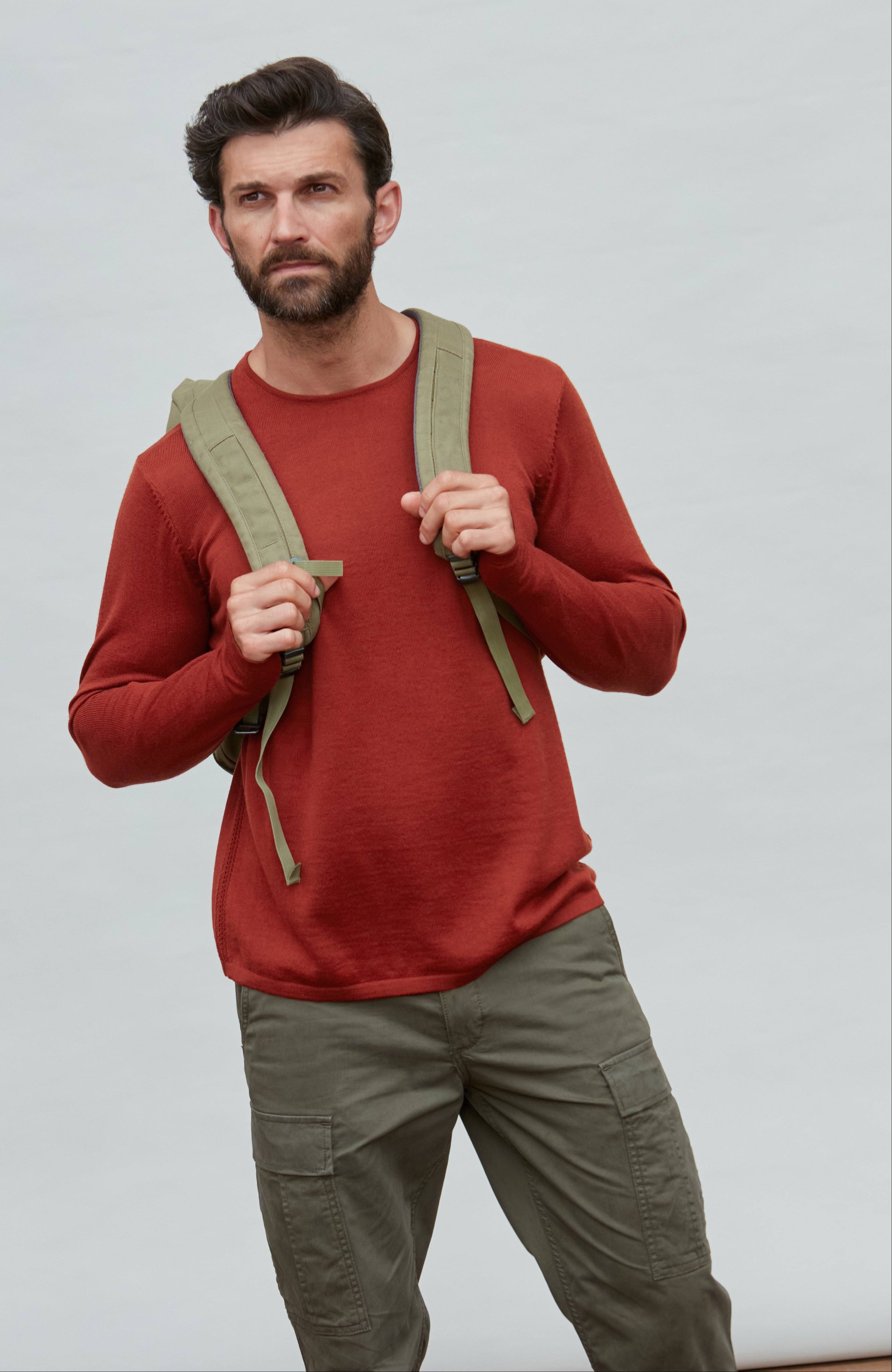 Mens Heavyweight Merino Activewear Training Top