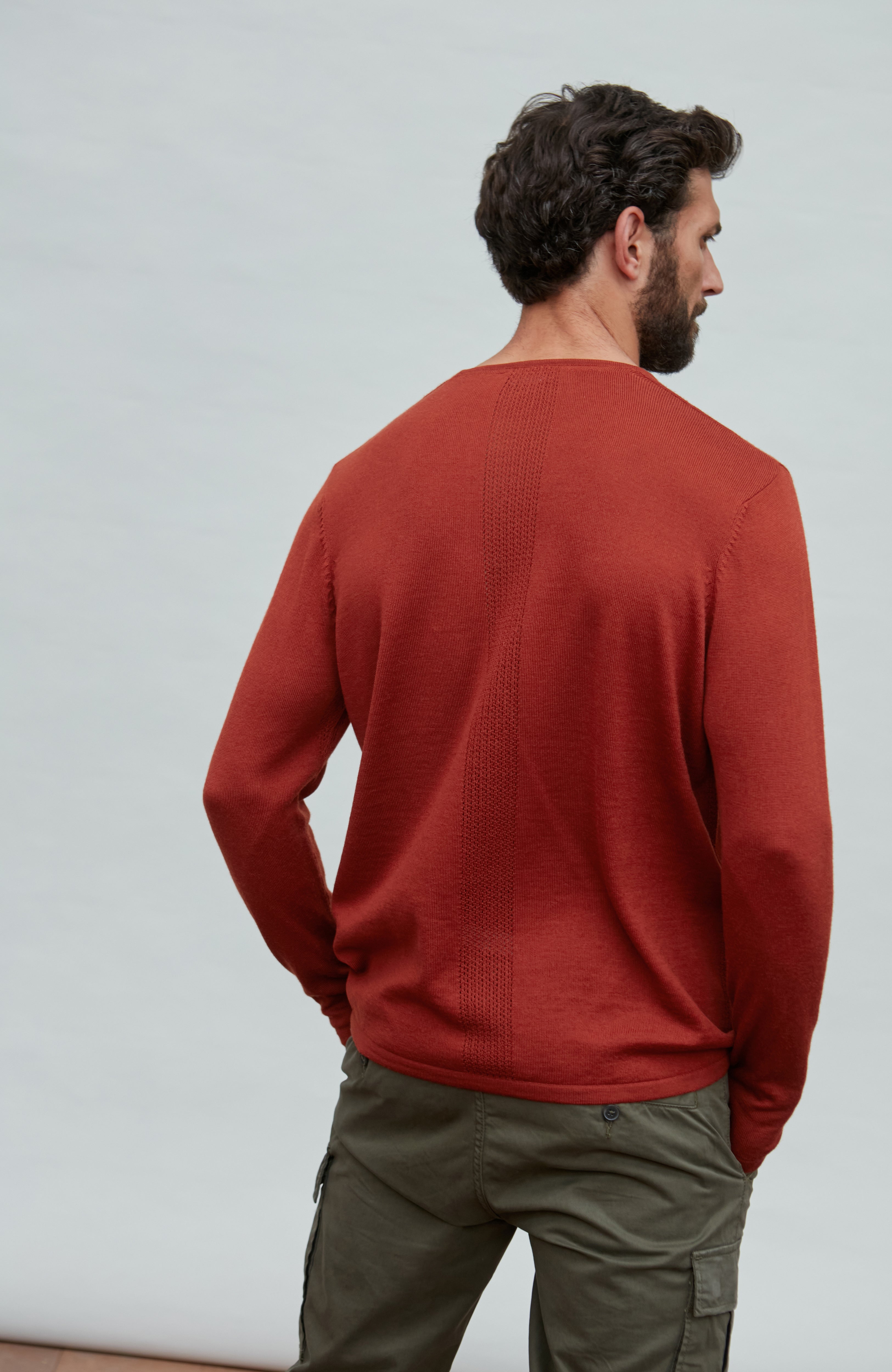 Mens Heavyweight Merino Activewear Training Top