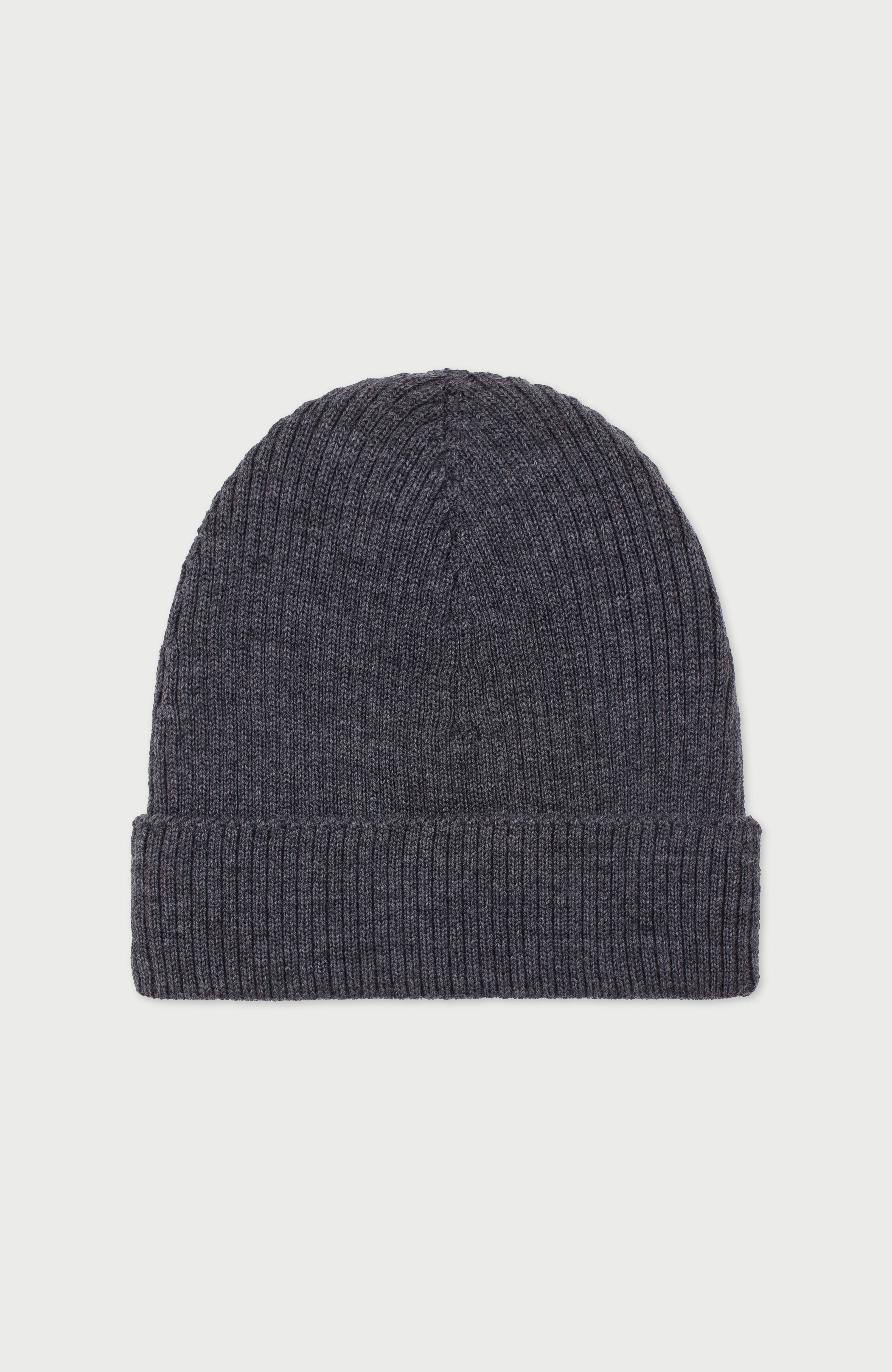 Womens Ribbed Extra Fine Merino Wool Beanie