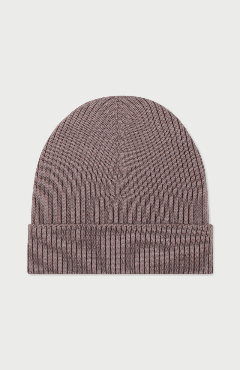Womens Ribbed Extra Fine Merino Wool Beanie