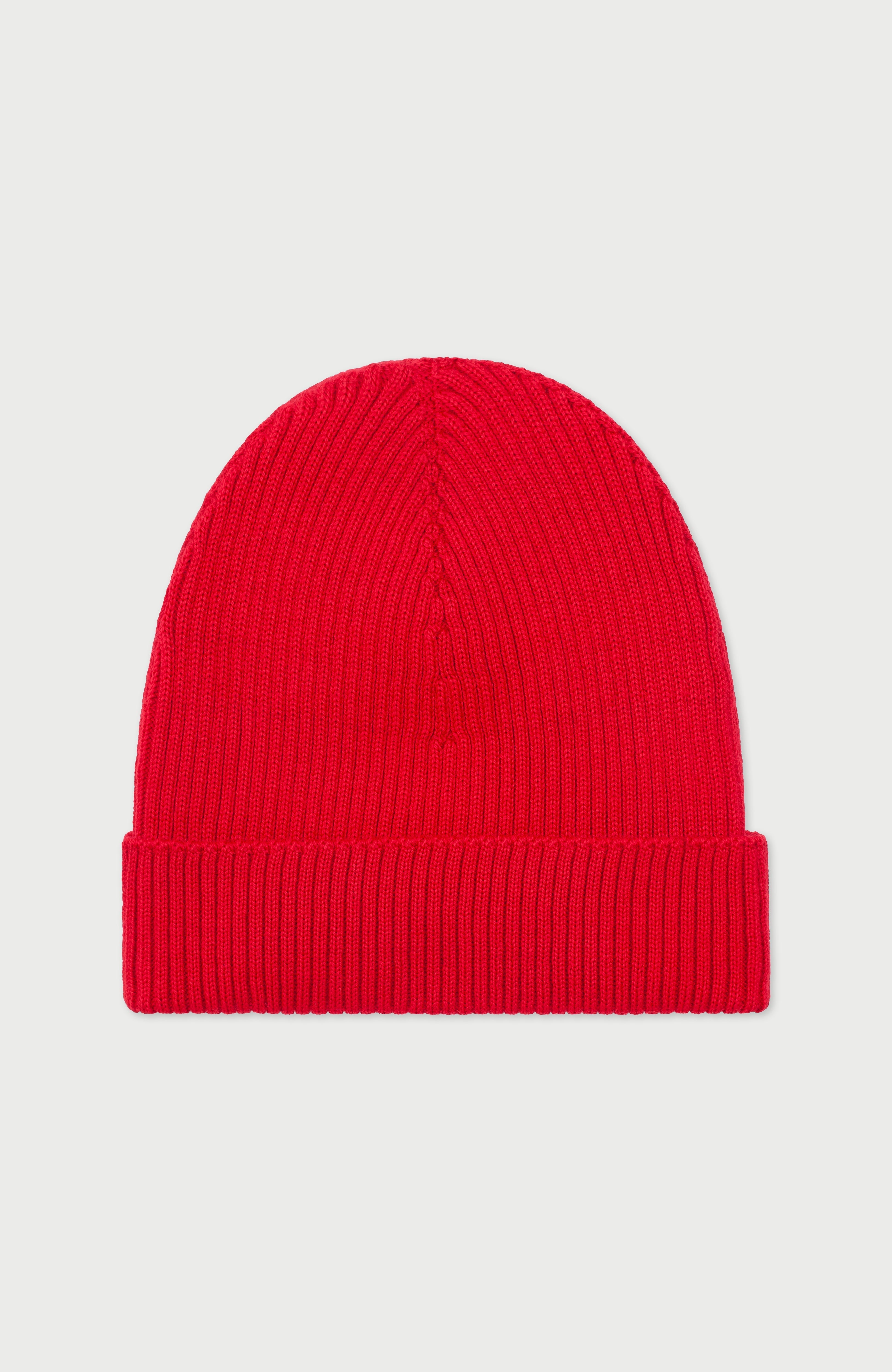 Womens Ribbed Extra Fine Merino Wool Beanie