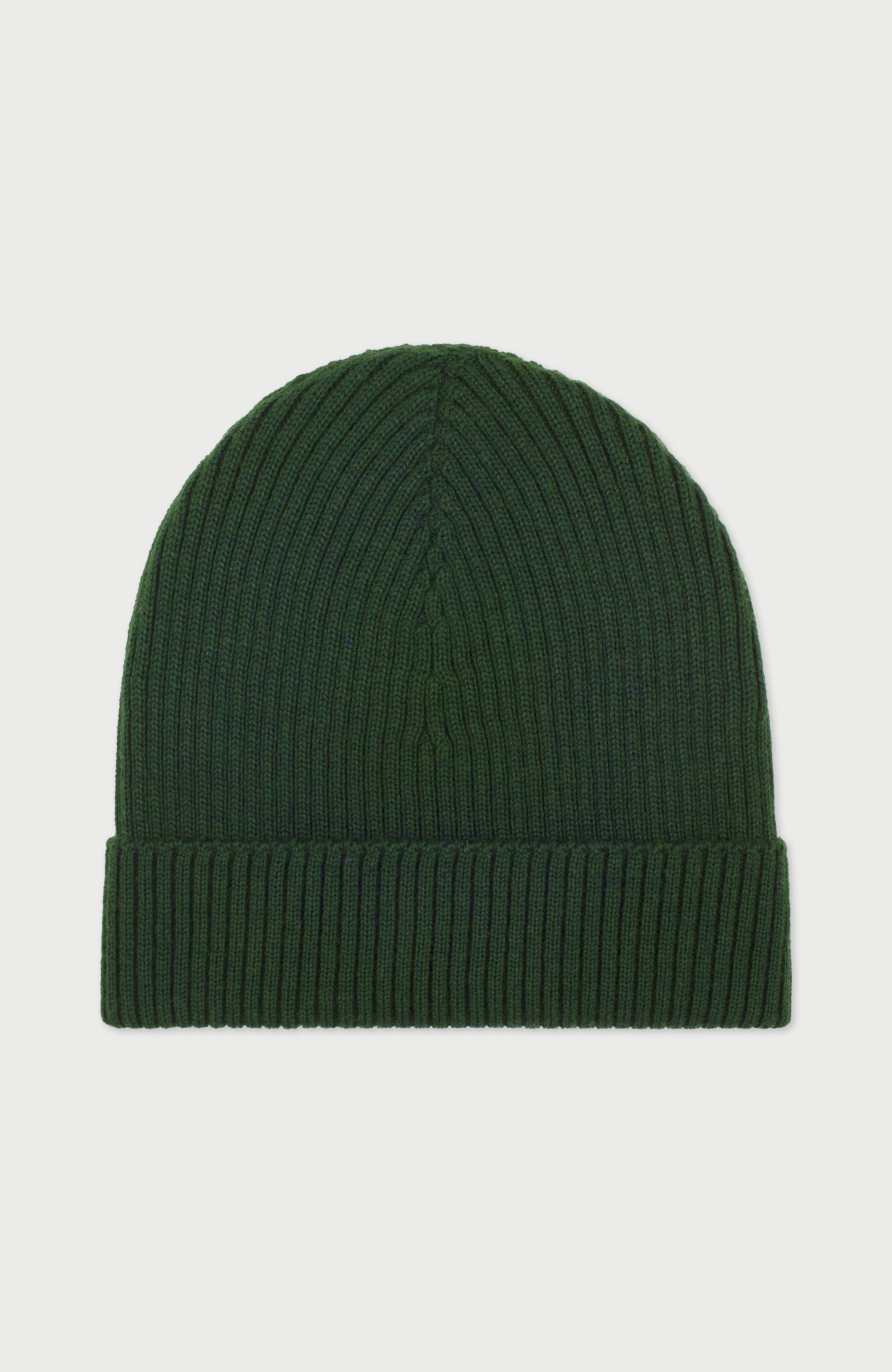 Womens Ribbed Extra Fine Merino Wool Beanie
