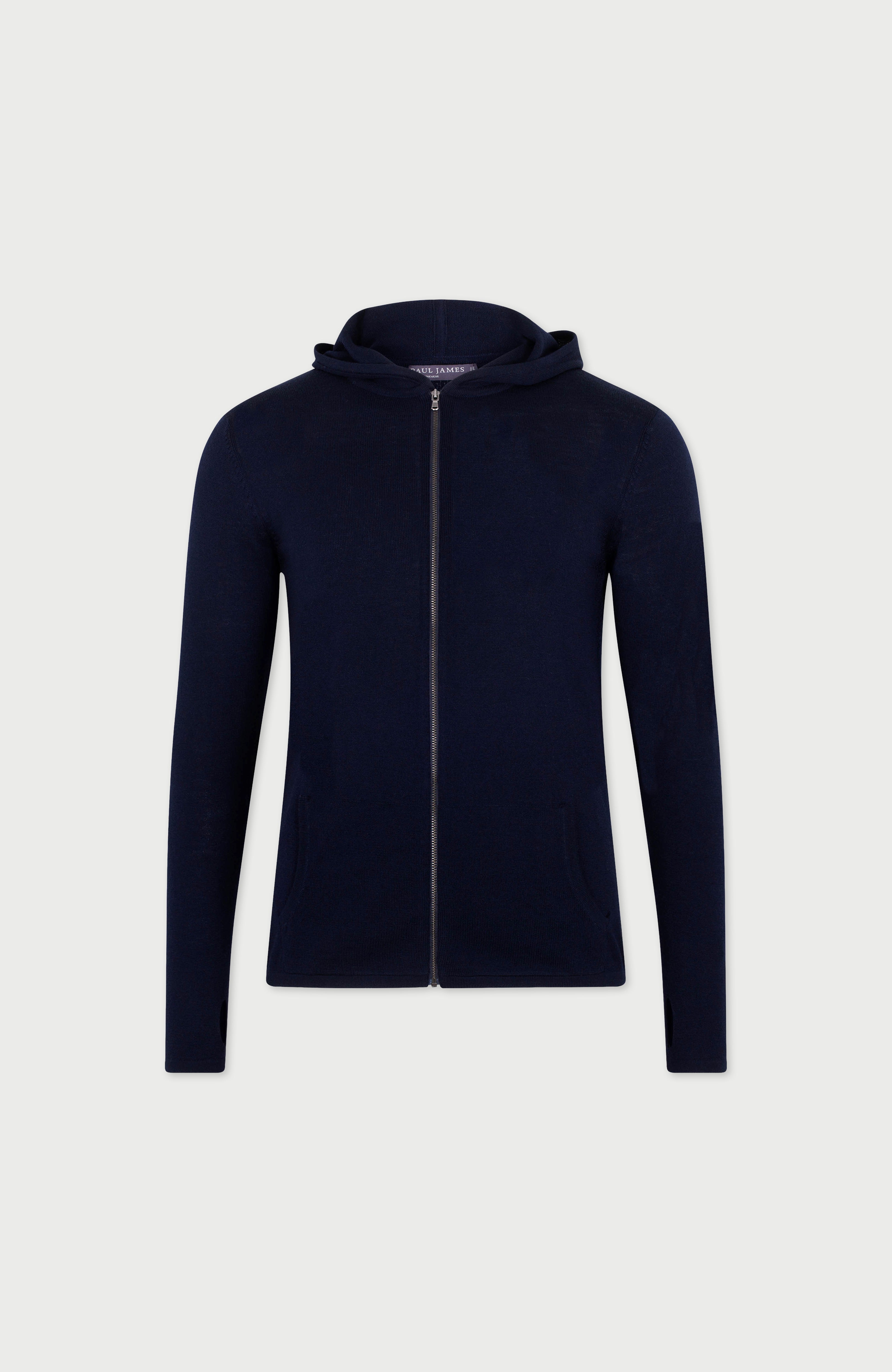 Mens Heavyweight Merino Activewear Hooded Jumper