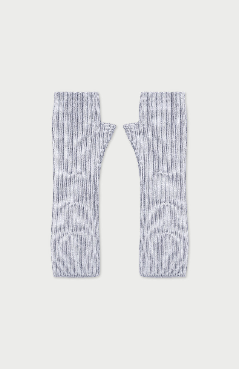 Womens Merino Activewear Ribbed Fingerless Gloves