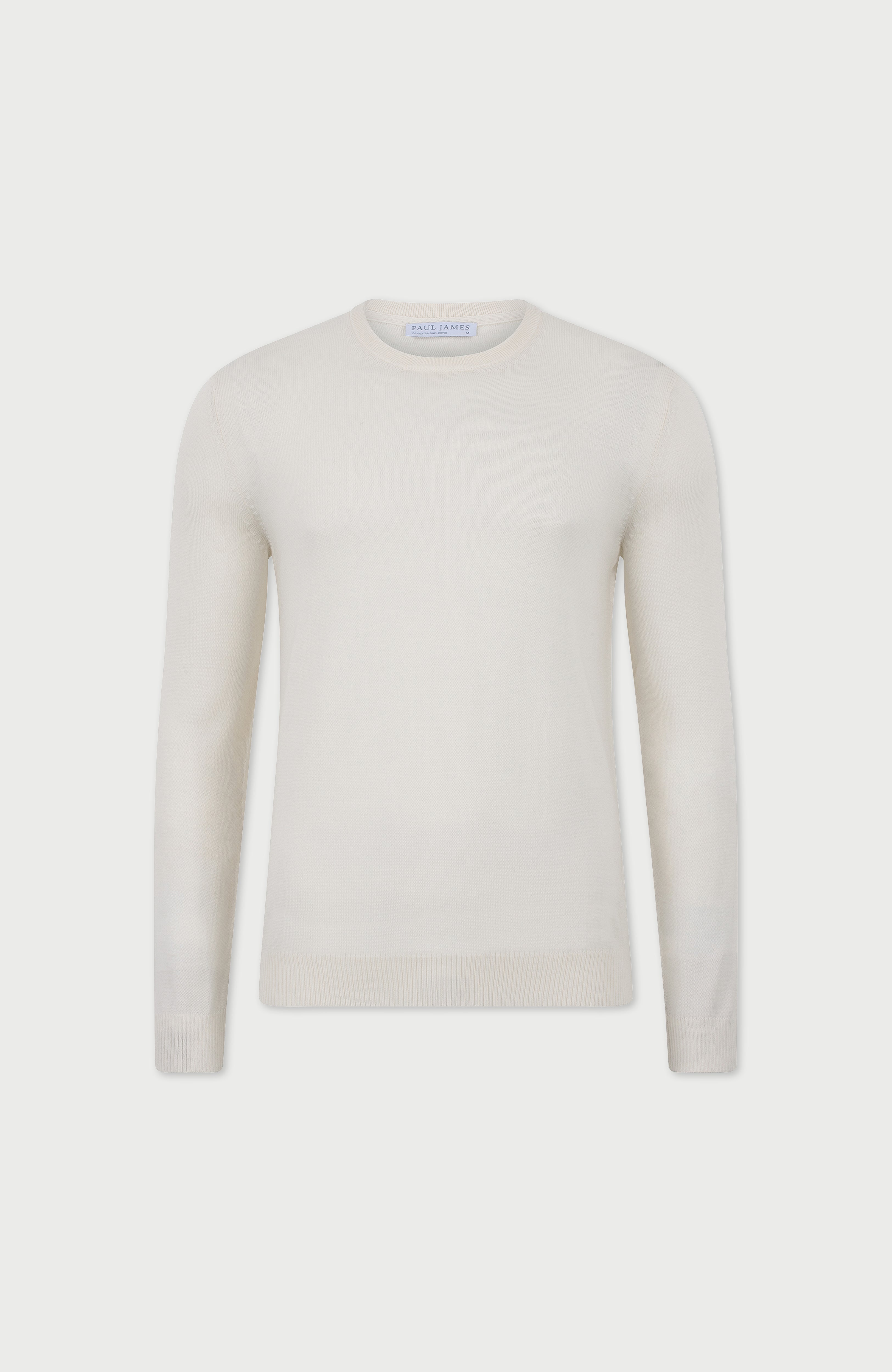 Mens Extra Fine Merino Wool Crew Neck Jumper