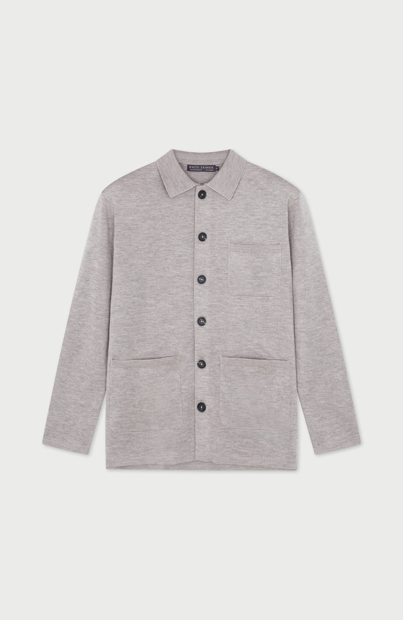 Mens Extra Fine Merino Wool Work Shirt