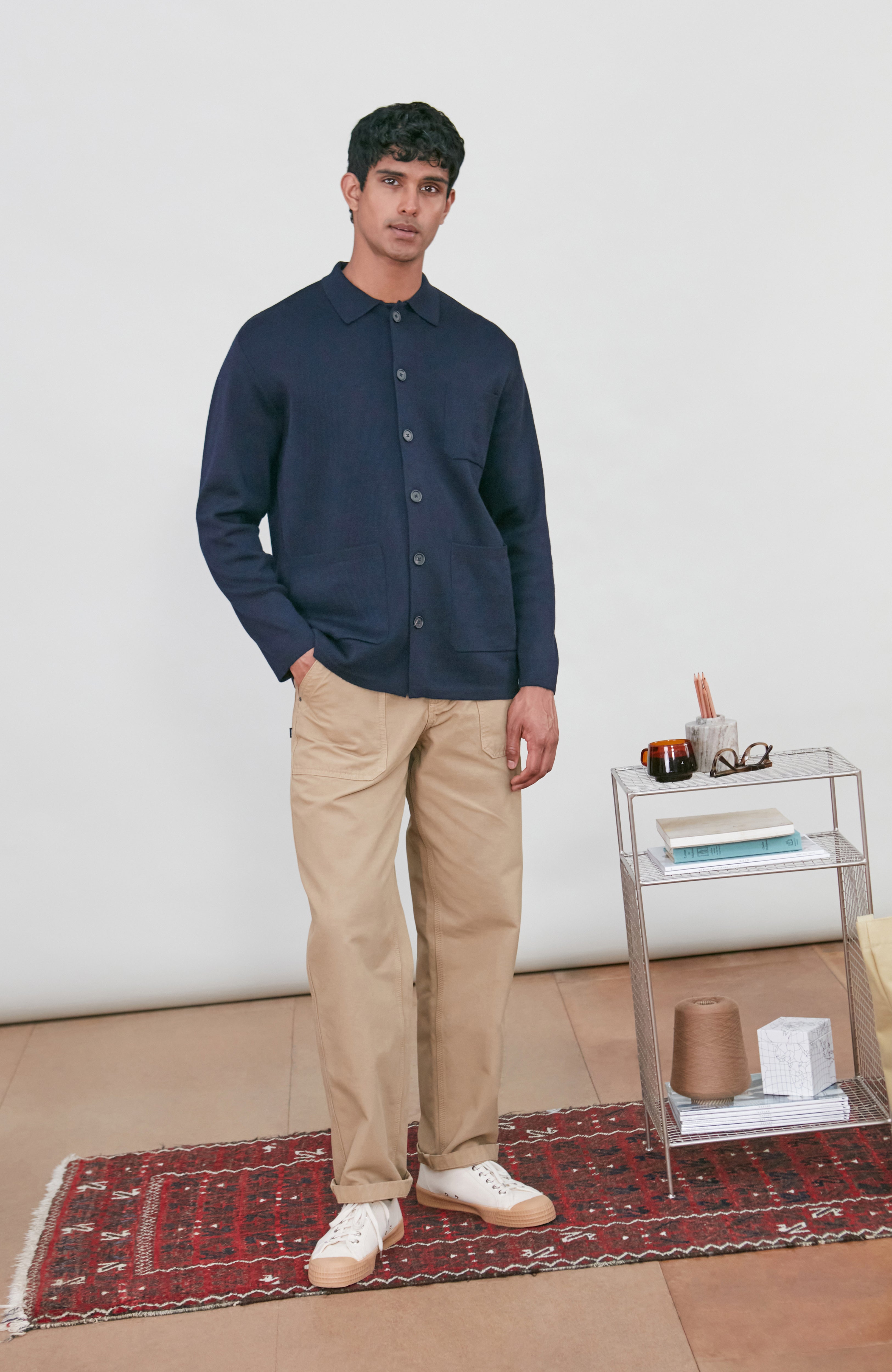Mens Extra Fine Merino Wool Work Shirt