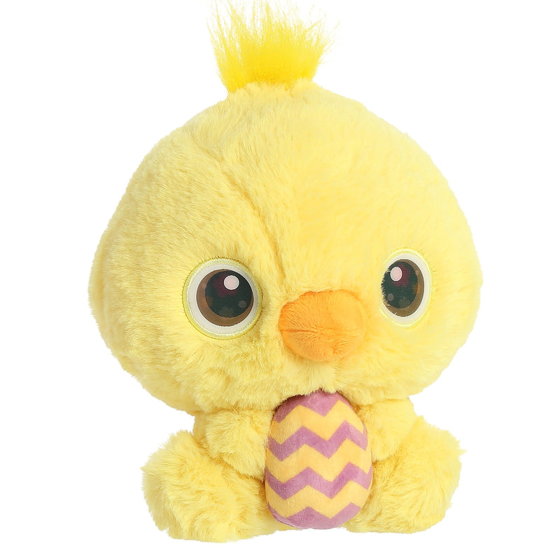 Spring Flower Chick Plush Toy Stuffed Animal, 6 in