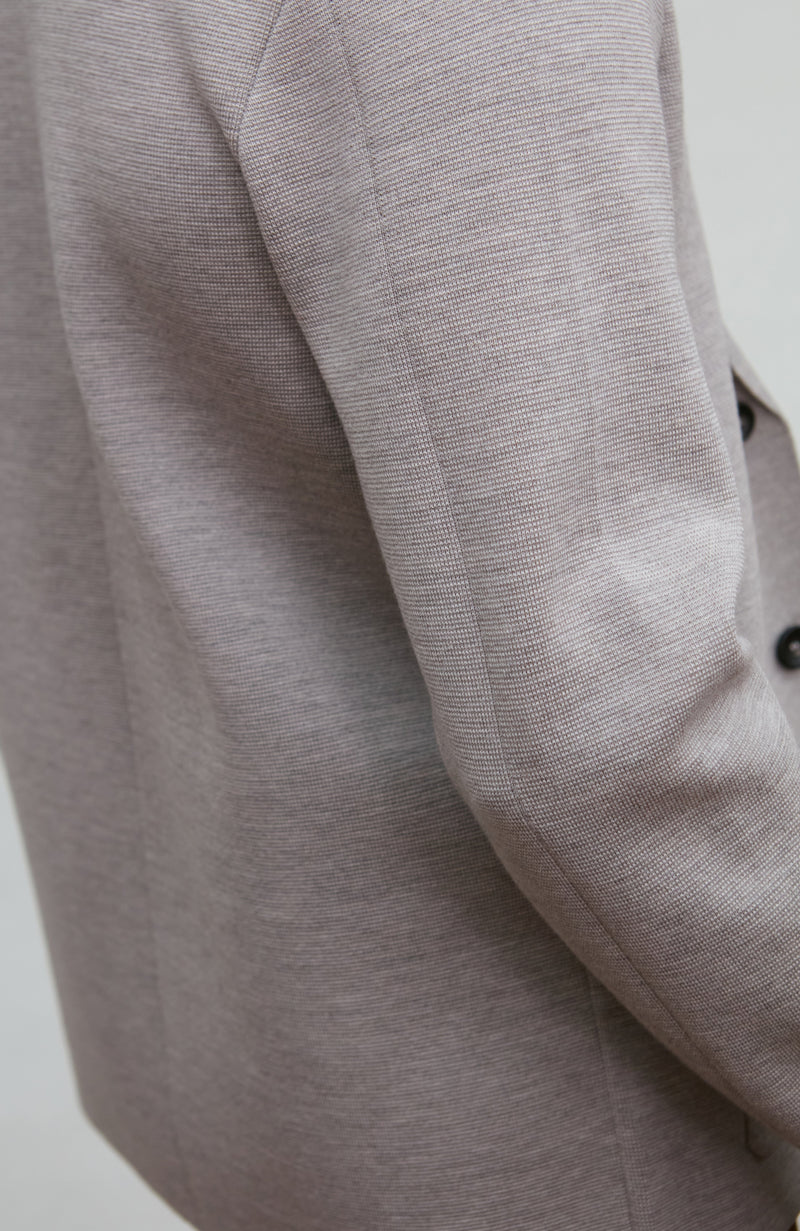 Mens Lightweight Extra Fine Merino Wool Knitted Blazer