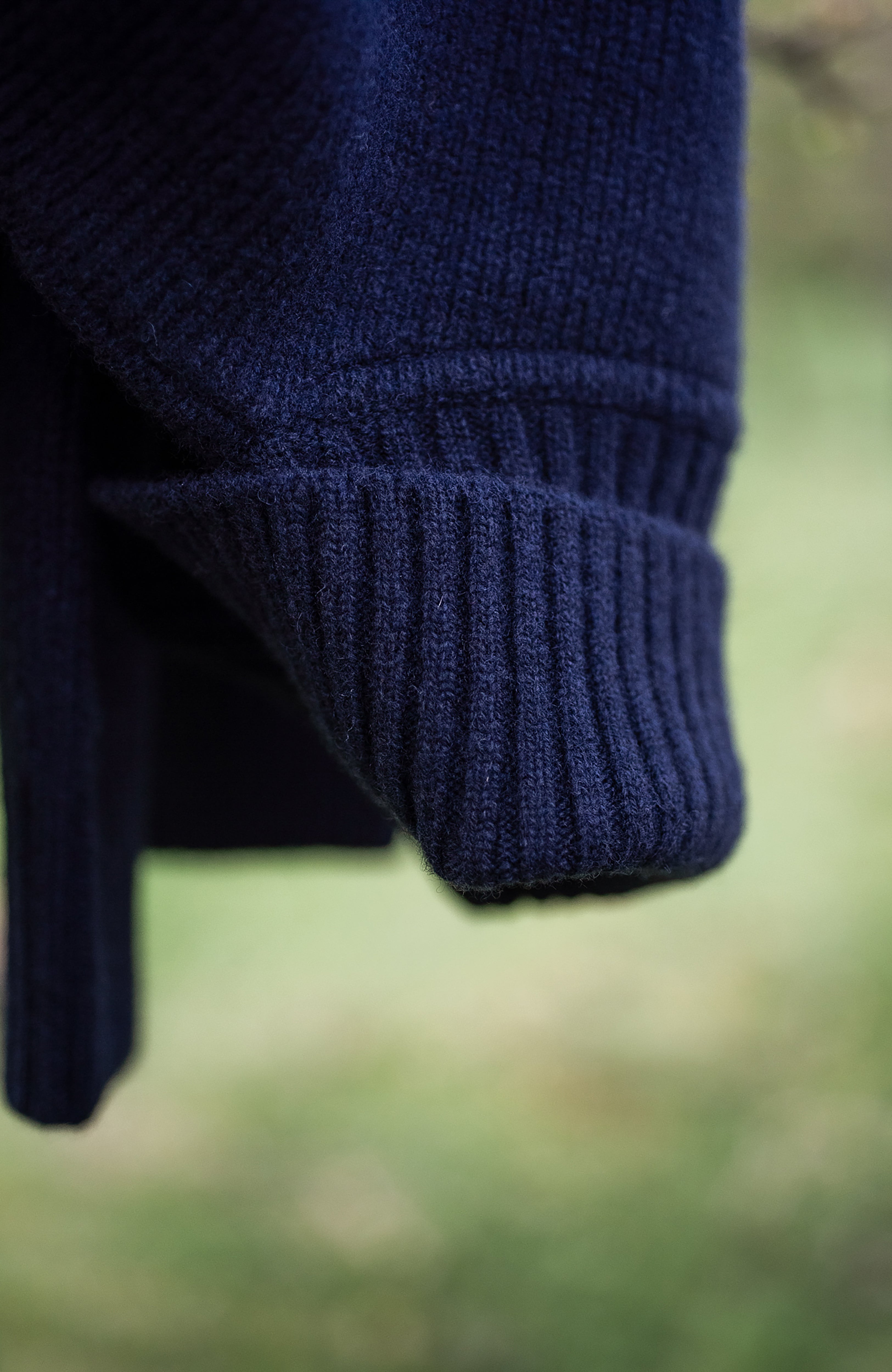 Mens Merino Cashmere Submariner Roll Neck Jumper