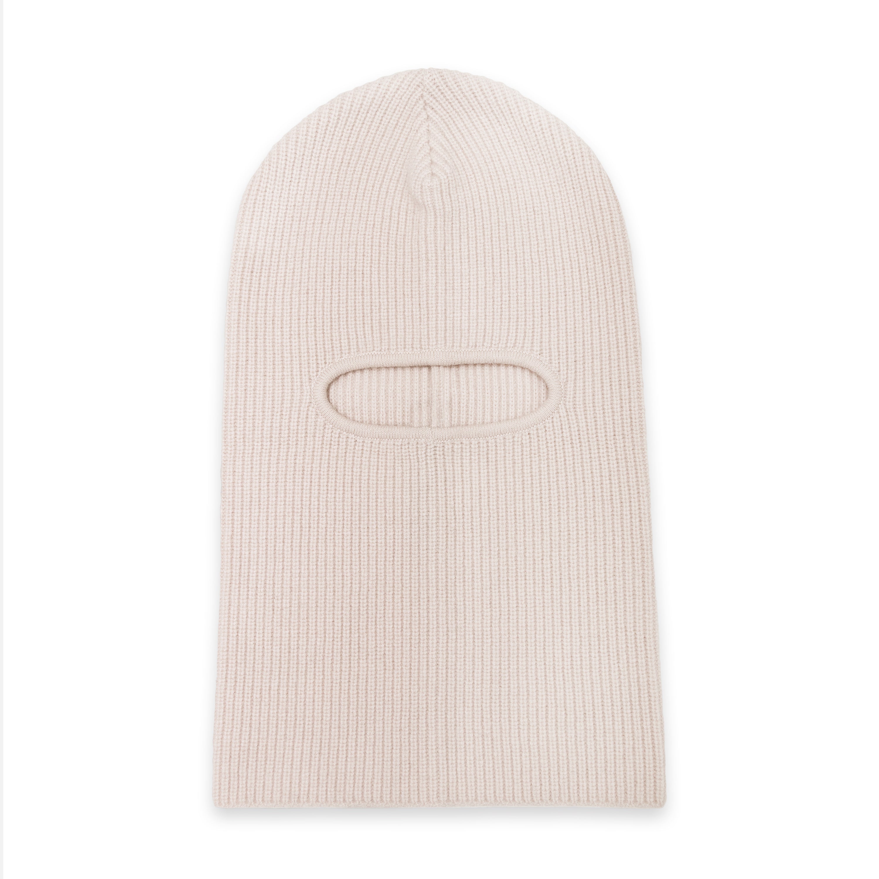 Merino Cashmere Fisherman Rib Balaclava