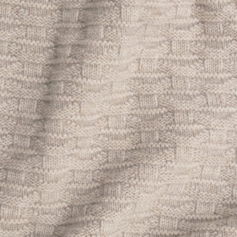 Merino Cashmere Textured Triangle Scarf
