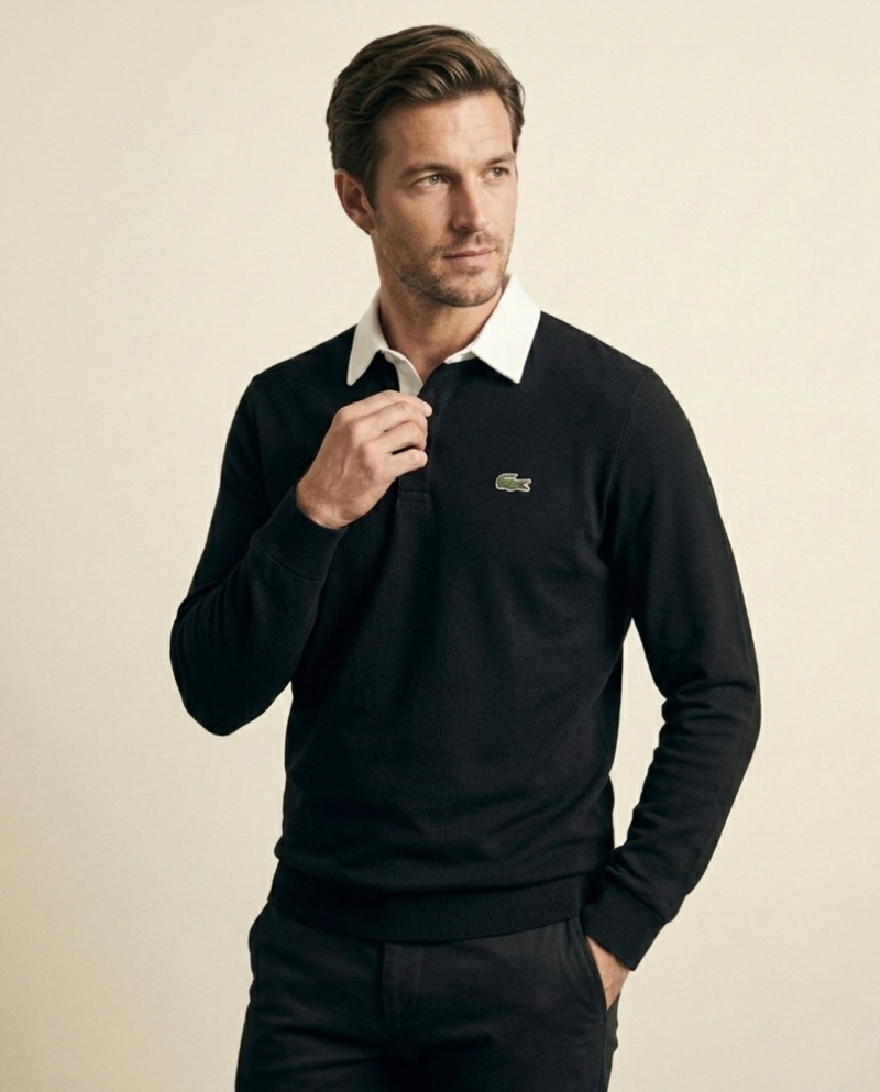 LC Refined Long-Sleeve Polo Fleece