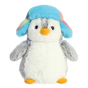 '- PomPom Penguin - 9" Pom Pom Rainbow Trapper