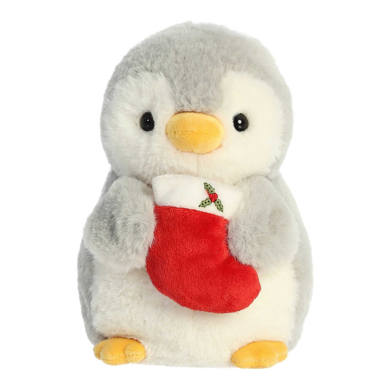 '- PomPom Penguin - 8" Pompom With Stocking