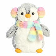 '- PomPom Penguin - 9" Pompom Muffs & Scarf