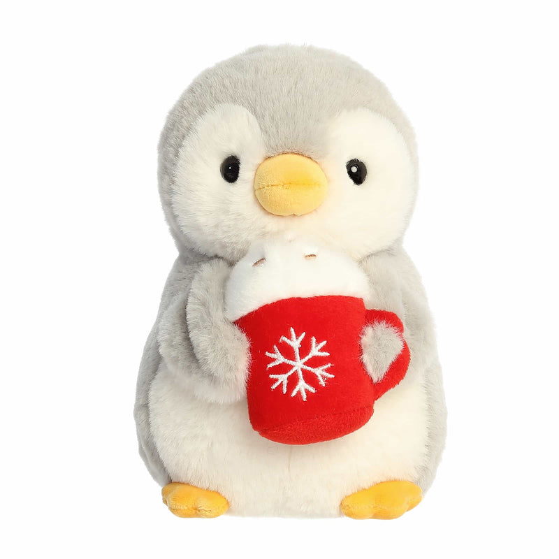 '- PomPom Penguin - 8" Pompom With Latte