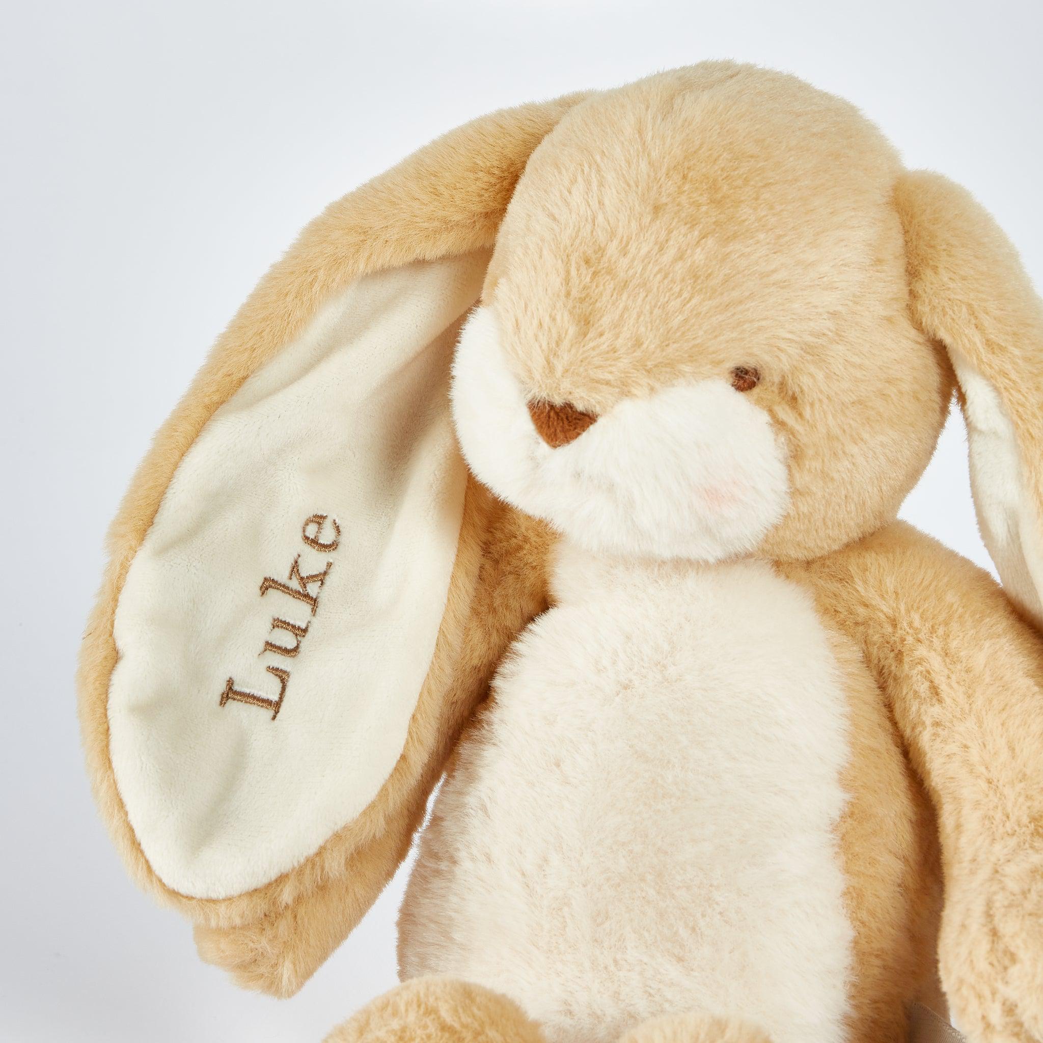 Little 12"  Floppy Nibble Bunny - Almond Joy