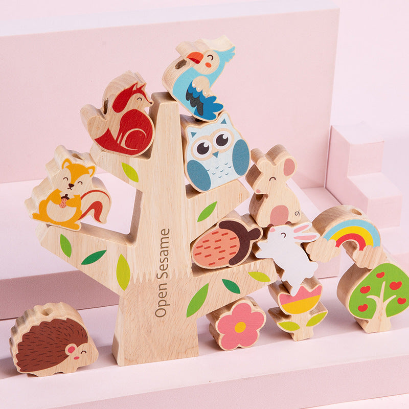 Montessori Children's Puzzle – Balanced Building Blocks