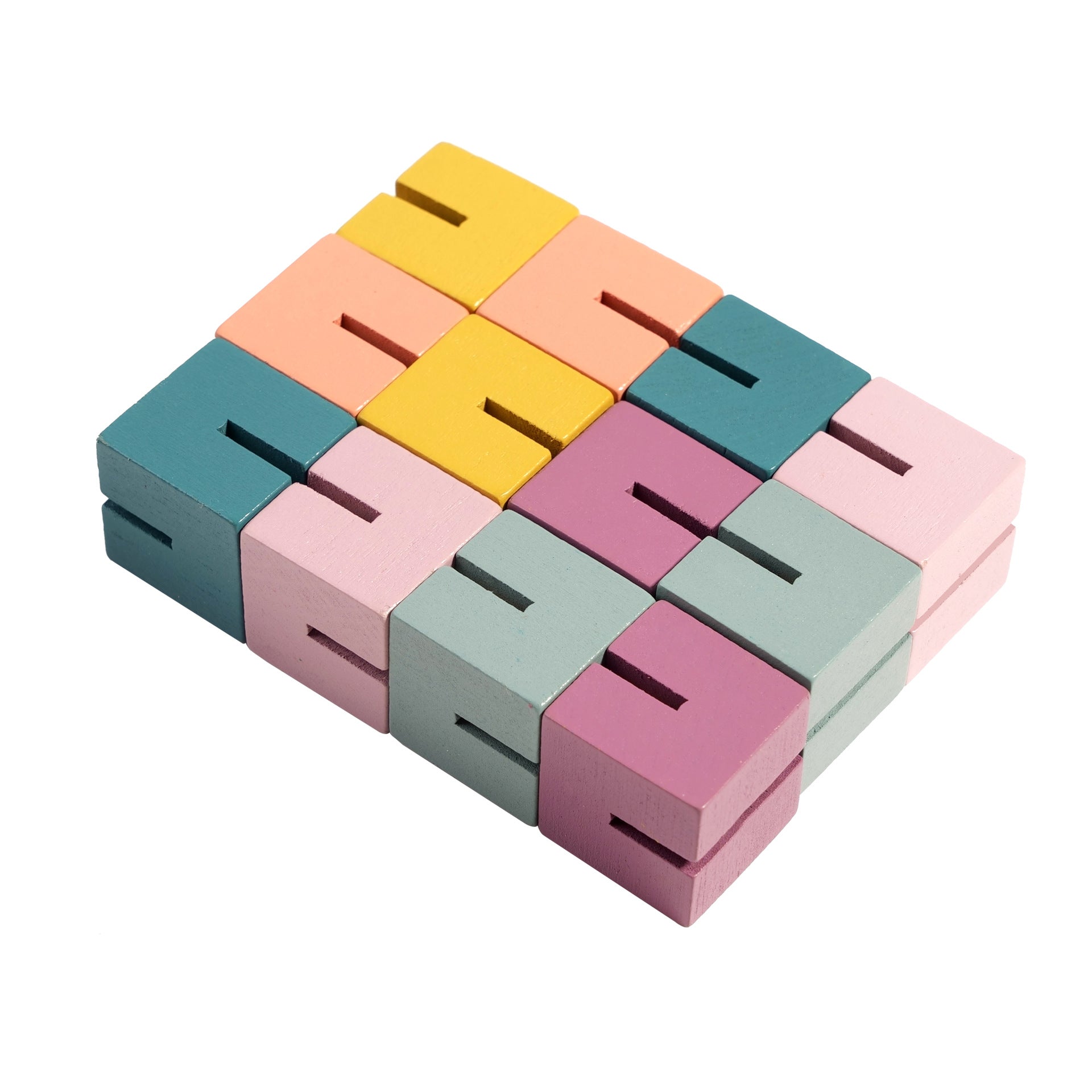 Montessori 3D Construction Building Blocks – Children's Puzzle Cube String Toys