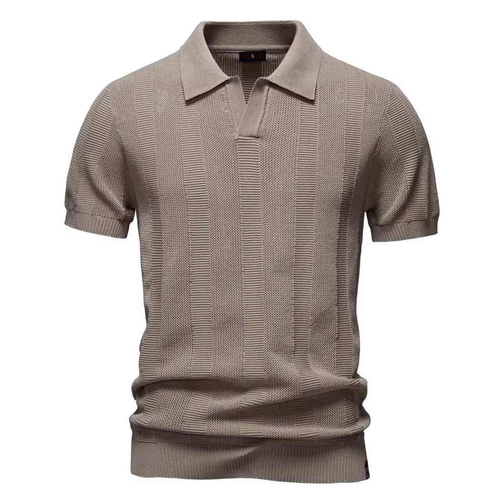 Verona Forte Men's Mesh Polo Shirt – Breathable Slim Fit