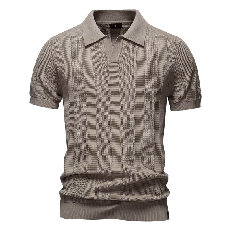 Verona Forte Men's Mesh Polo Shirt – Breathable Slim Fit