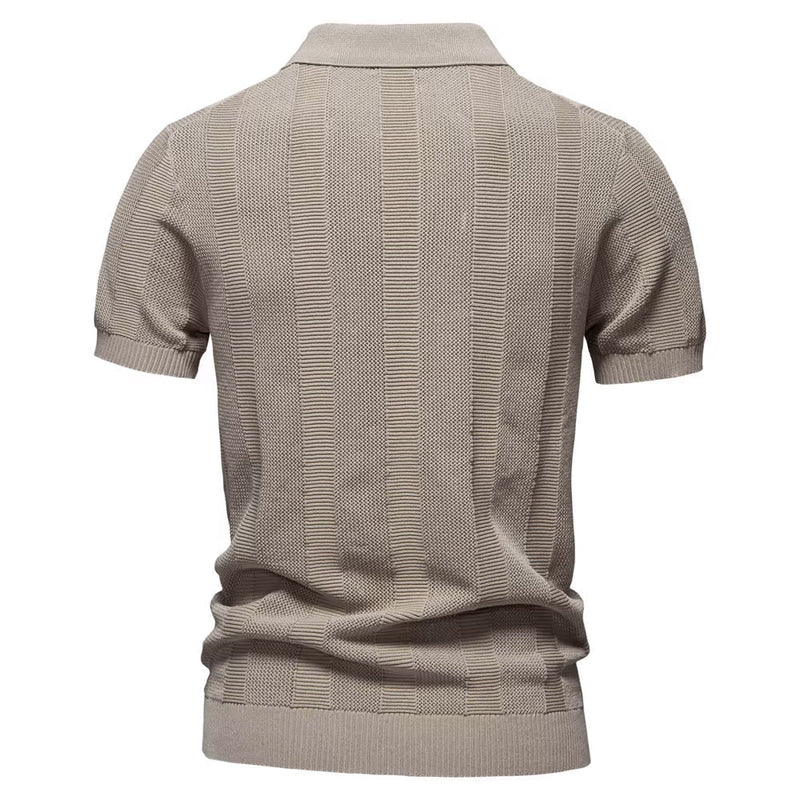 Verona Forte Men's Mesh Polo Shirt – Breathable Slim Fit