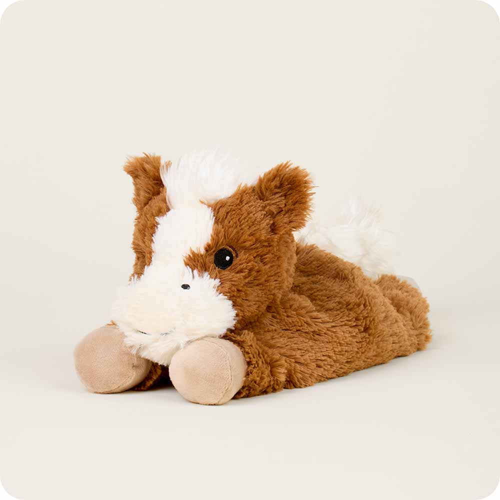 Laying Down Horse Heatable Plush