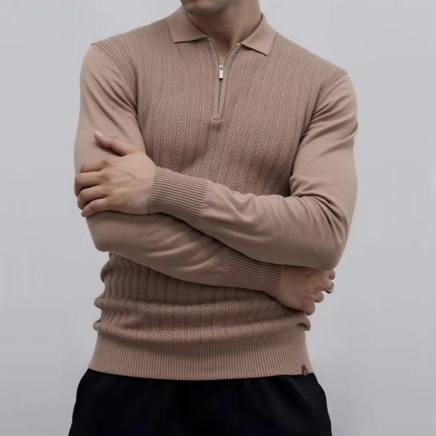 Torri Men's Quarter-Zip Cardigan – Lightweight Knit