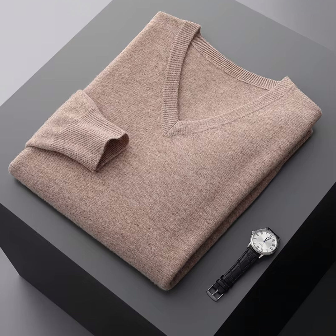 Aria Men's Merino Wool Sweater – Classic Lightweight Knit