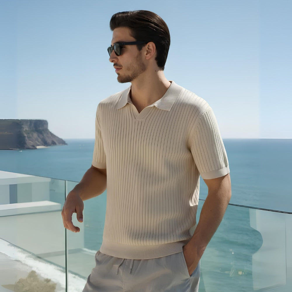 Sollome Heritage Rib-Knit Polo