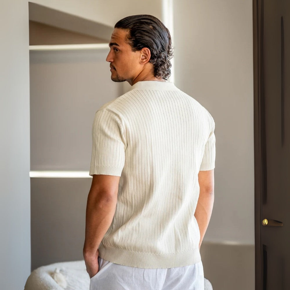 Sollome Heritage Rib-Knit Polo
