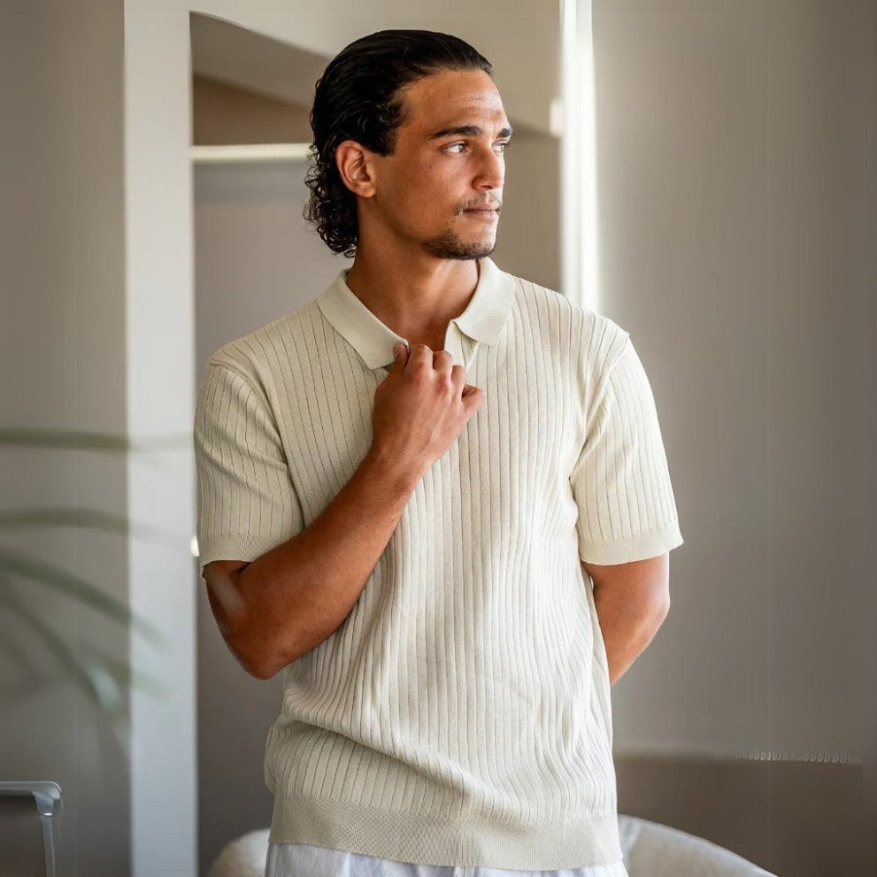 Sollome Heritage Rib-Knit Polo