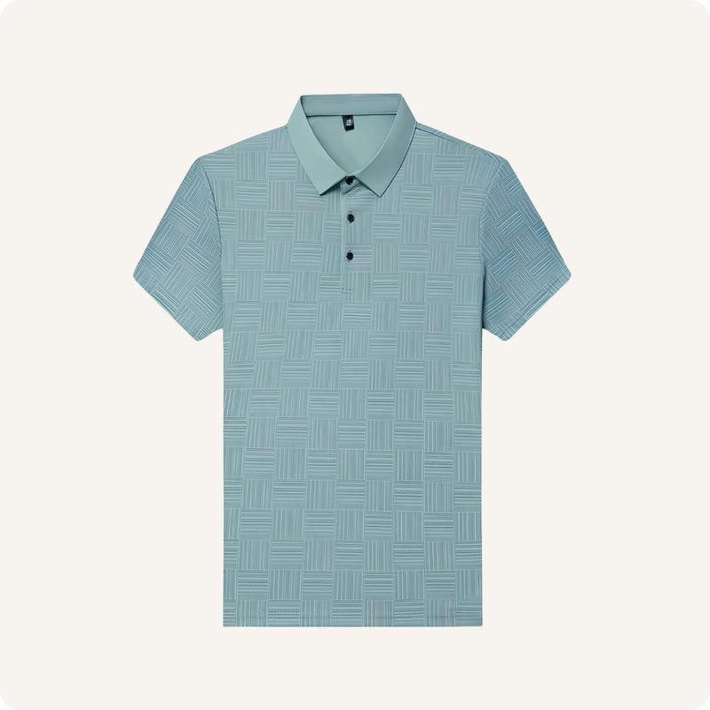 Minimal Polo Shirt Coastal Line