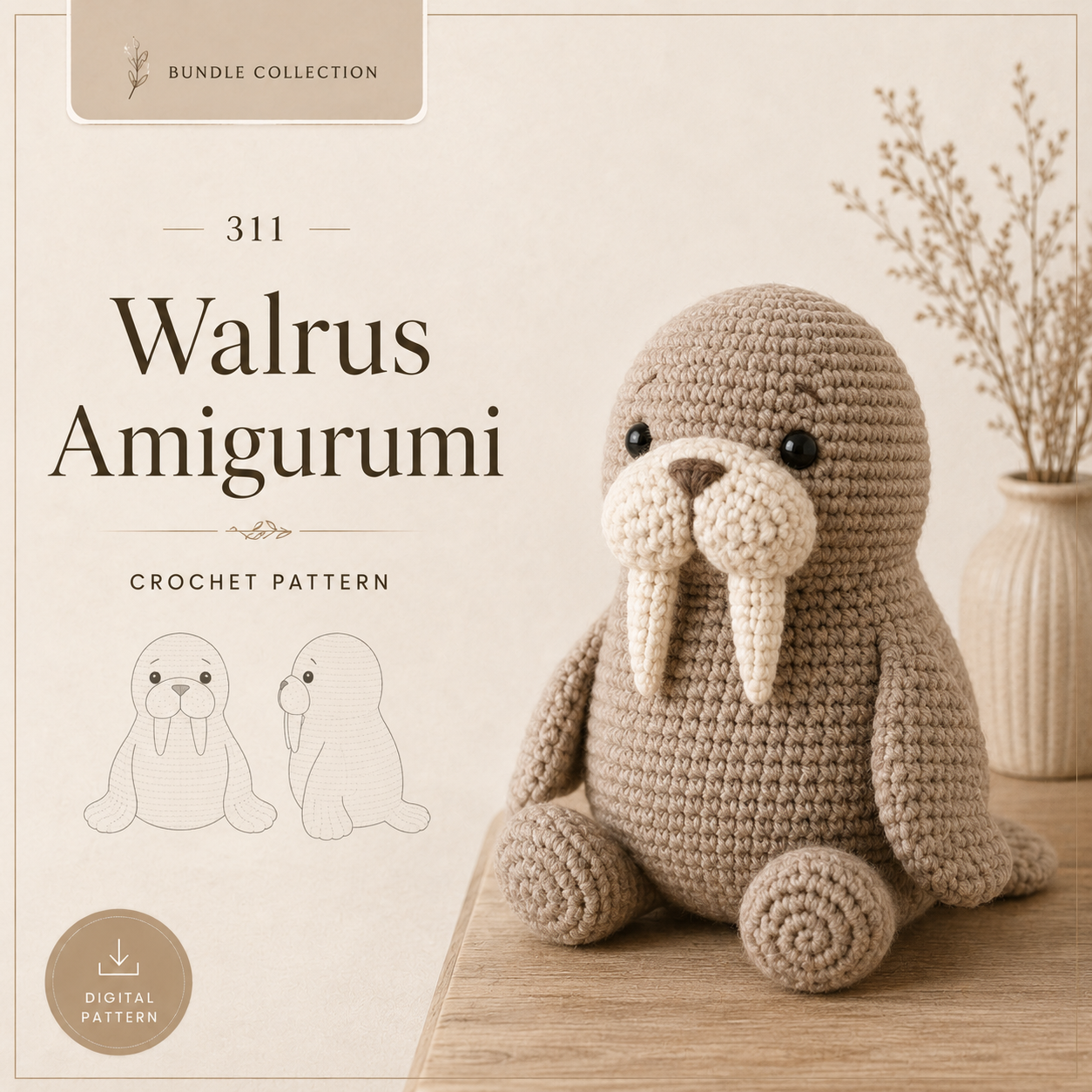 800 Crochet Patterns Bundle – Amigurumi Animals, Toys & Decorations