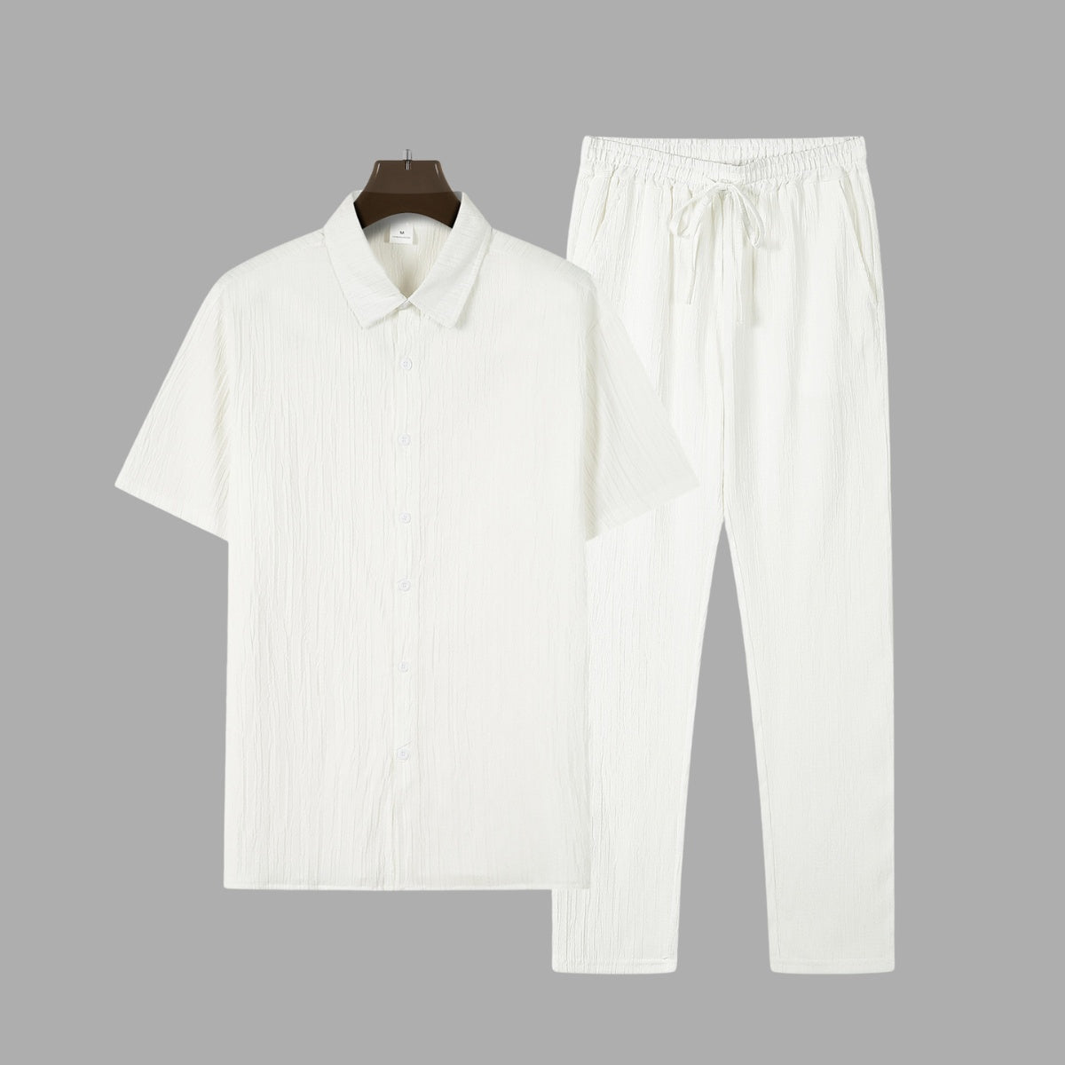 Textured Shirt Trousers Set Riviera Ease