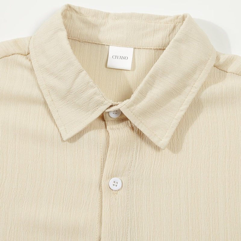 Textured Shirt Trousers Set Riviera Ease