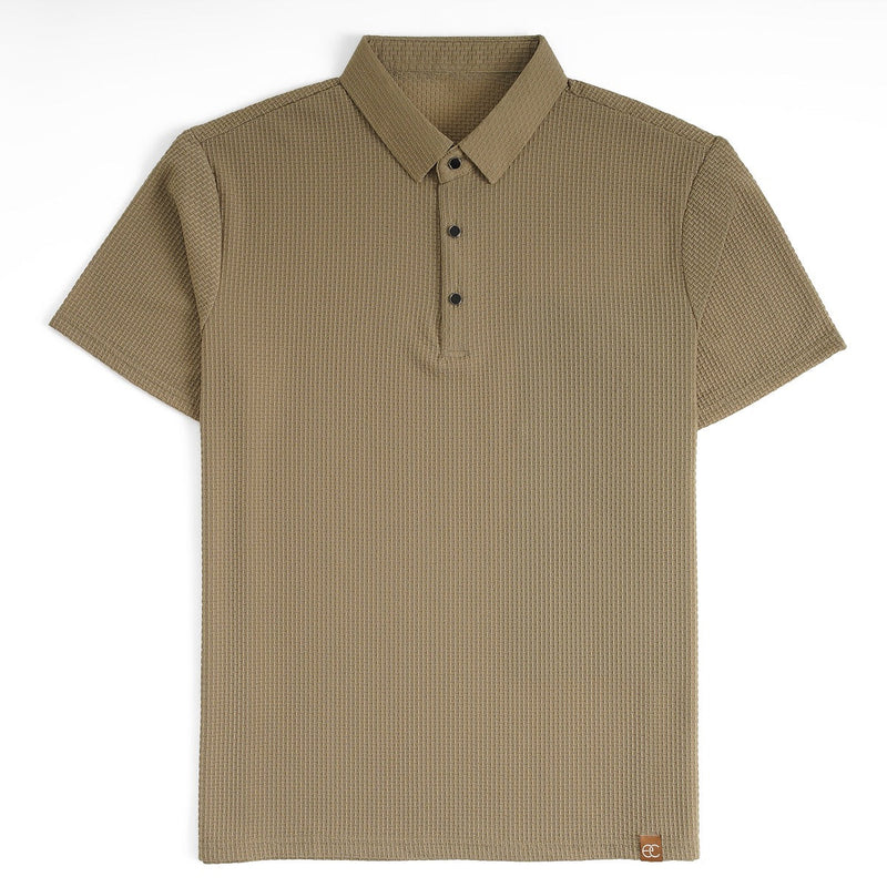 Soffice Minimale Men's Polo Shirt – Slim Fit Short Sleeve