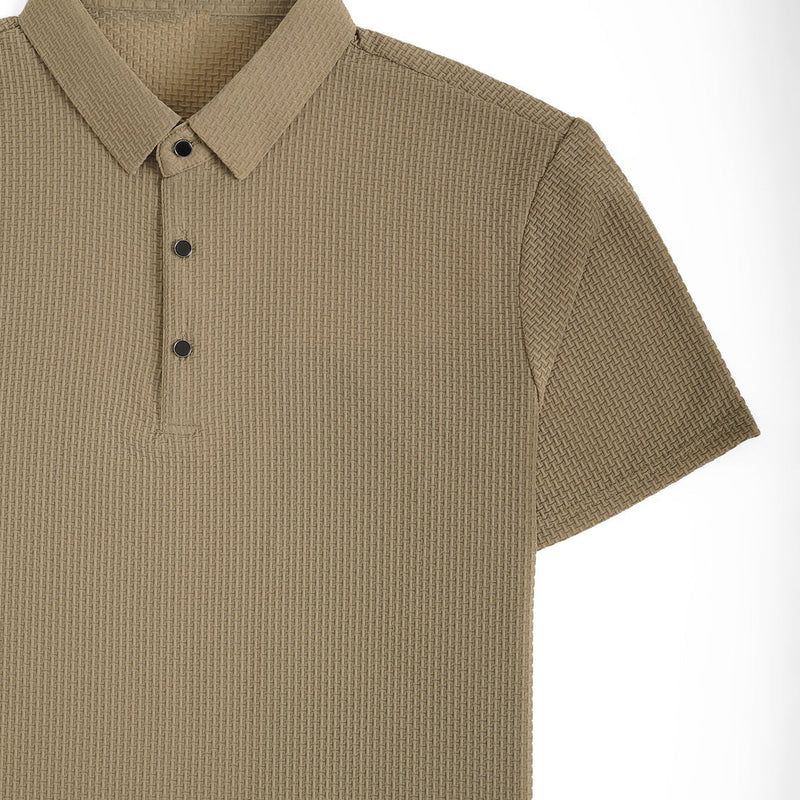 Soffice Minimale Men's Polo Shirt – Slim Fit Short Sleeve